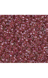 Miyuki delica Beads 11/0 - Cranberry lined peridot luster DB-283